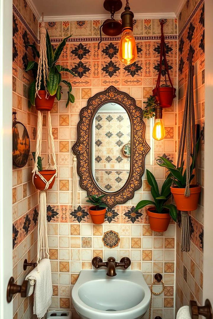 Bohemian Rhapsody Powder Room - 21 Powder Room Ideas