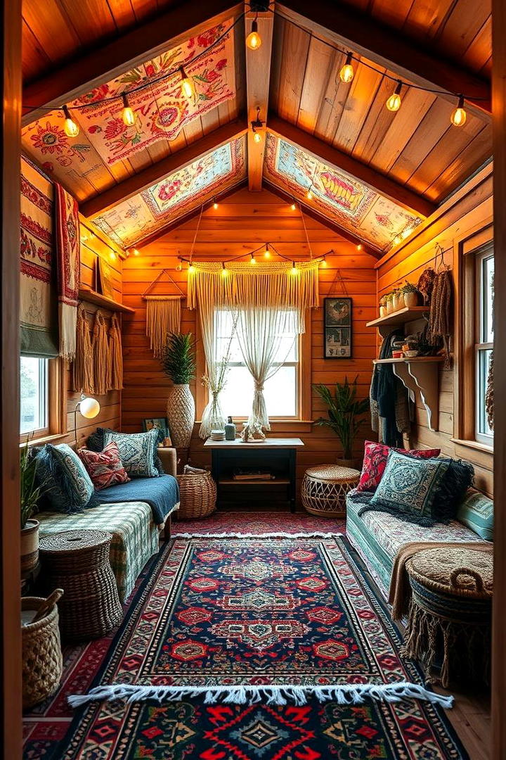 Bohemian Style Tiny House - 21 Tiny House Design Ideas