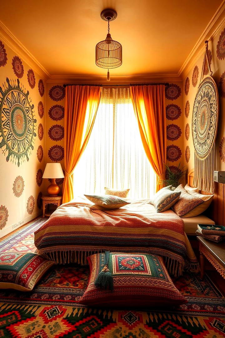 Bohemian Style - 21 Bedroom Wall Painting Ideas