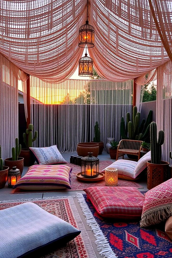 Bohemian Vibe Patio - 21 patio with a gazebo ideas