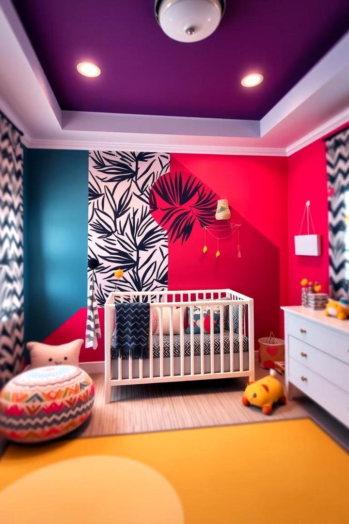 Bold Accent Walls - 21 Baby Room Ideas