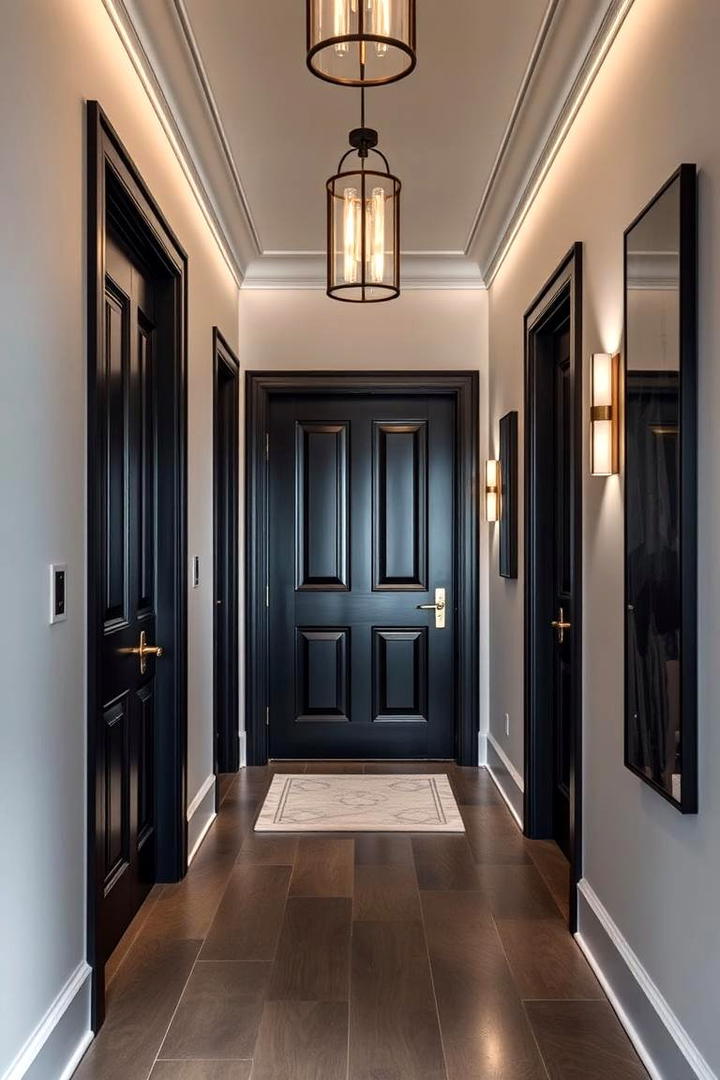 Bold Black - 30 Interior Door Color Ideas