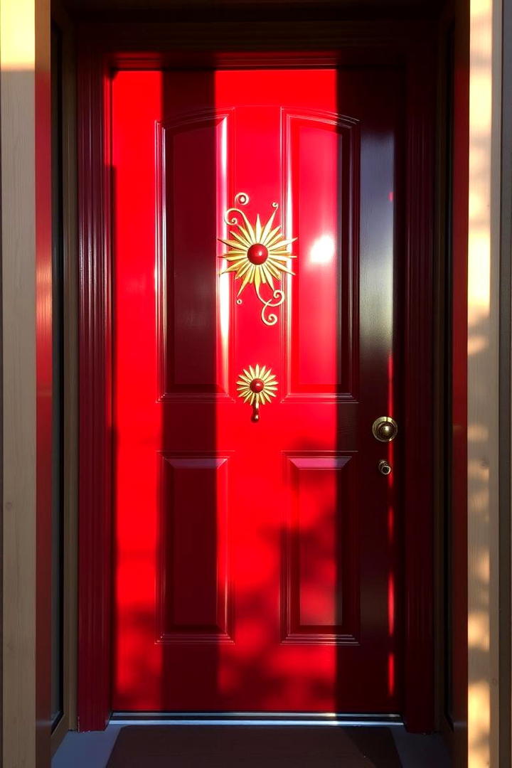 Bold Cherry Red - 30 Mid Century Front Door Colors