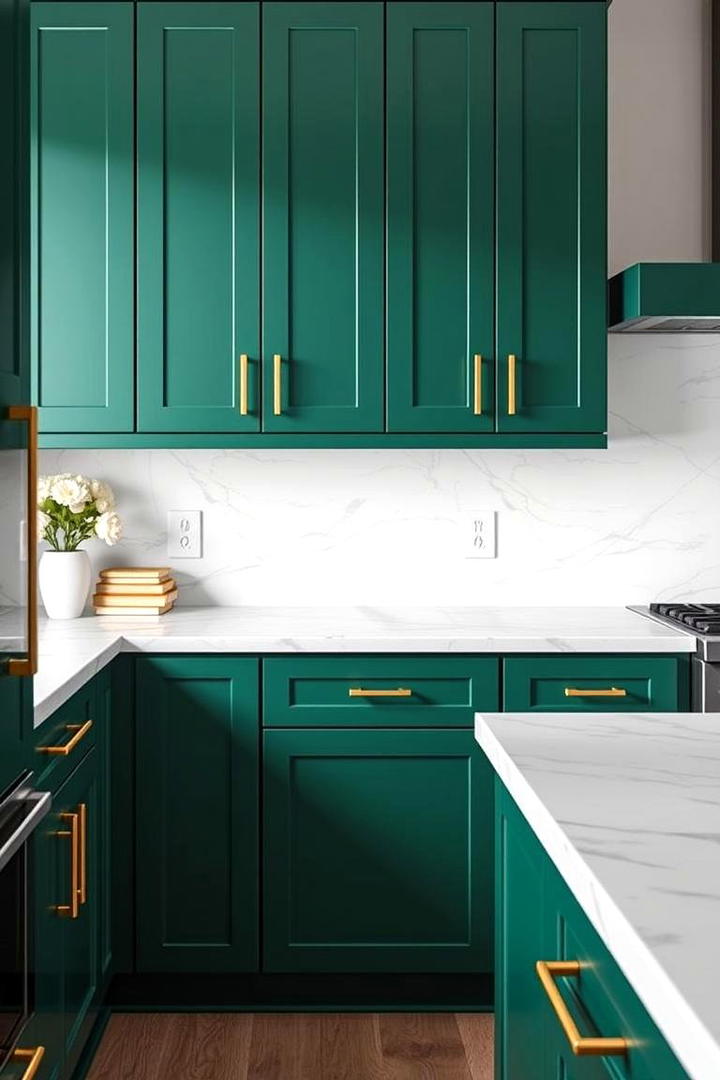 Bold Color Accent Cabinets - 21 Kitchen Cabinet Ideas