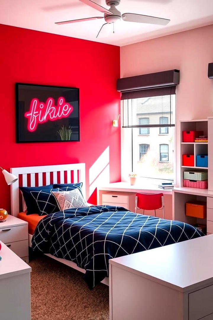 Bold Color Accents - 21 Teen Bedroom Ideas