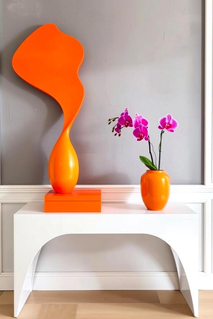 Bold Color Pop - 30 Console Table Decor Ideas