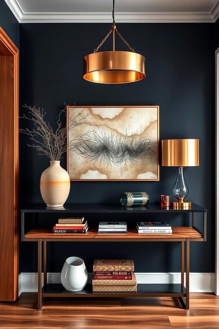 Bold Console Table Styling - 21 Foyer Decor Ideas