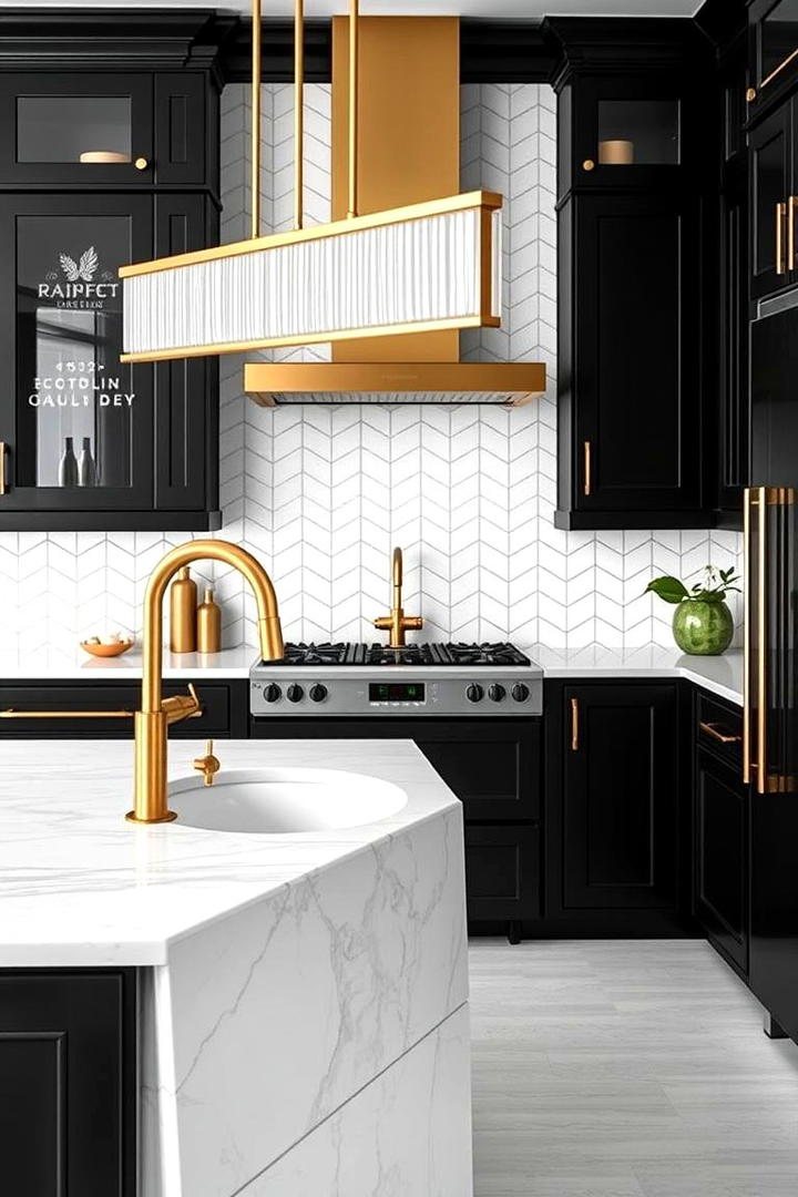 Bold Contrast Design - 21 Kitchens With Black Cabinets