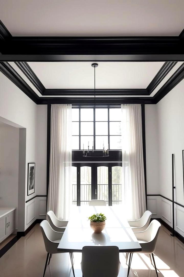 Bold Contrasting Painted Crown Molding - 21 Crown Molding Ideas