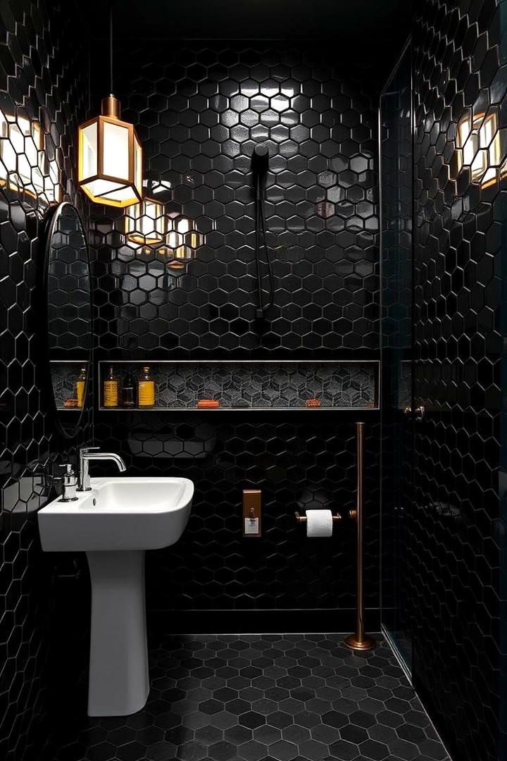 Bold Geometric Patterns - 21 luxury bathroom ideas