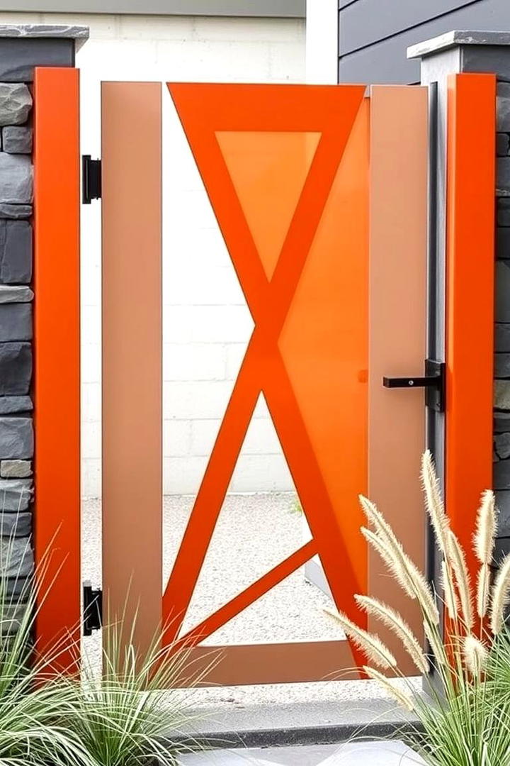 Bold Geometric Patterns - 30 garden gate ideas