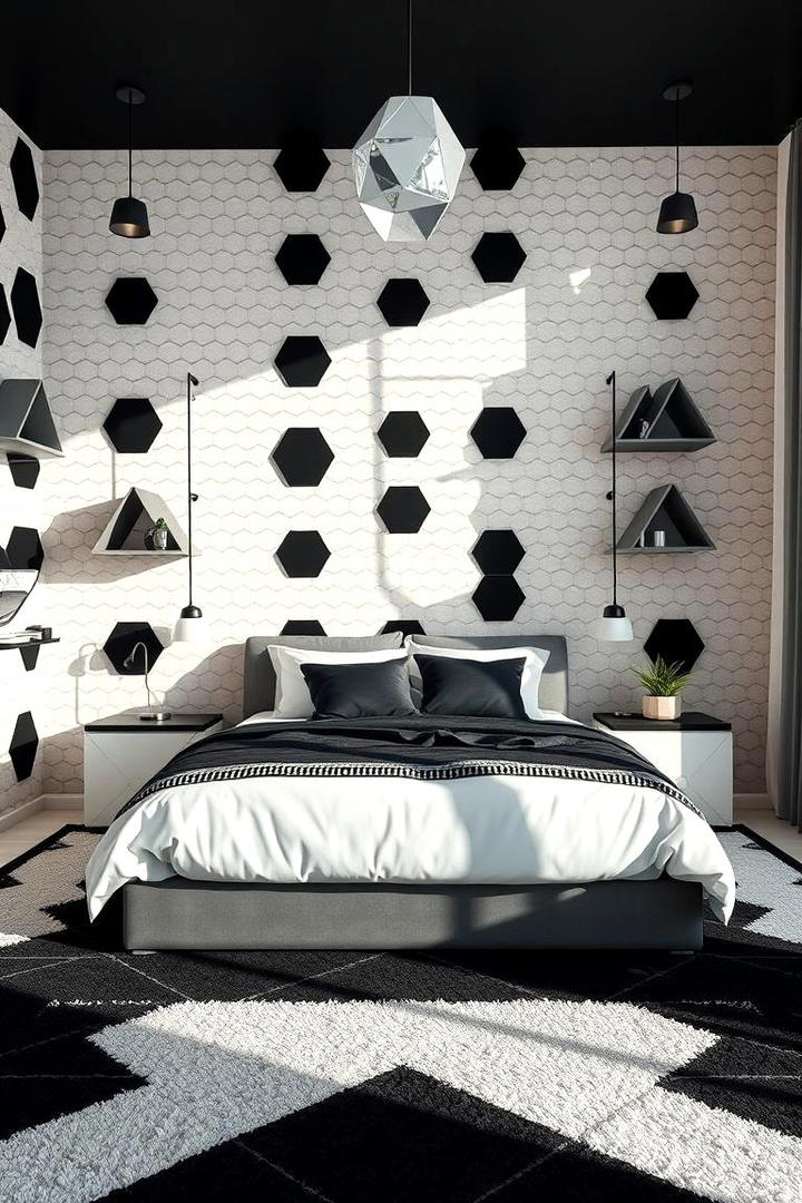 Bold Geometric Patterns - 21 Bedroom Interior Design Ideas