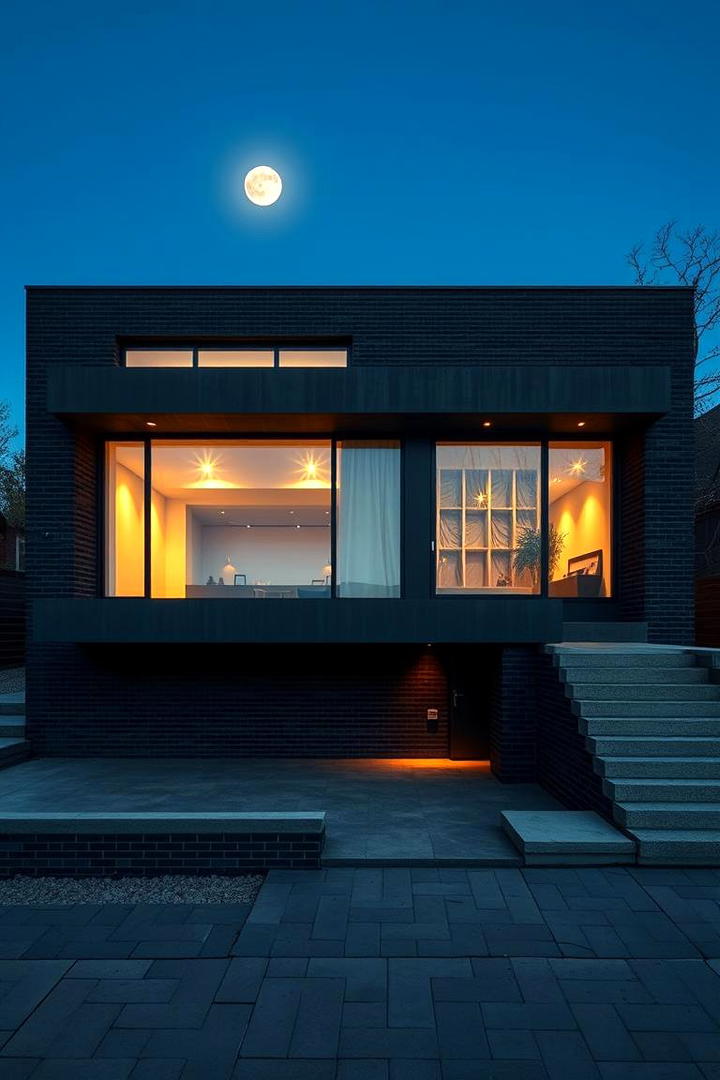 Bold Modernist Black Brick Home - 30 Black Brick House Exteriors