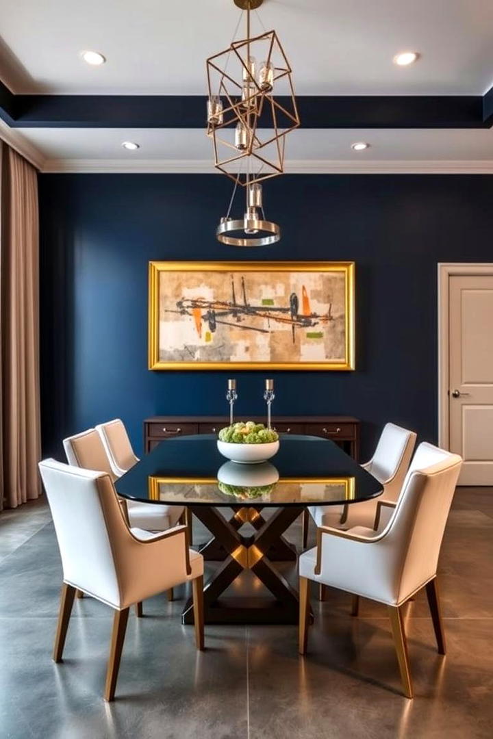 Bold Navy Statements - 21 Blue Dining Room Ideas