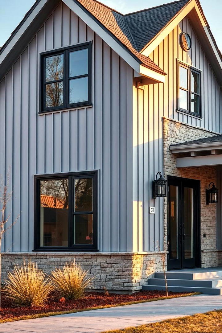 Bold Siding and Mixed Materials - 21 Modern Farmhouse Exterior