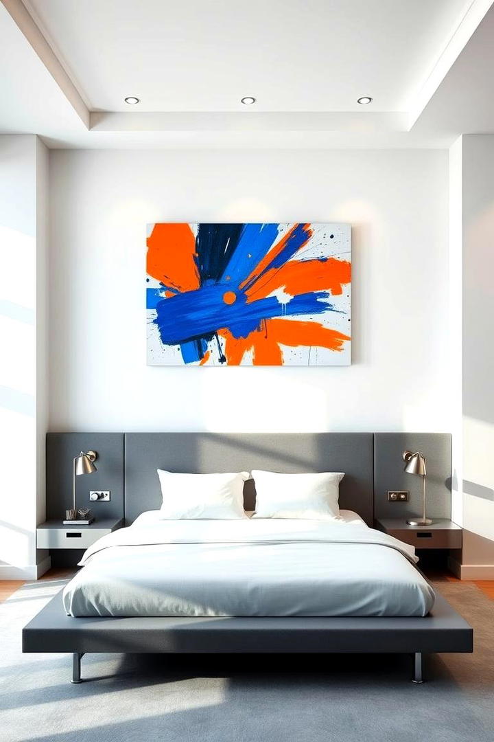 Bold Statement Art - 21 Bedroom Wall Decor Ideas