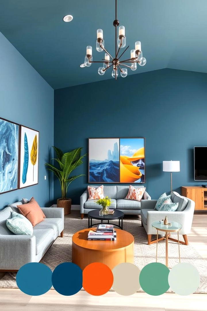 Bold Statement Dynamic Blue gray Walls - 21 Blue-gray Paint Colors