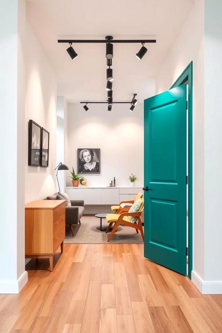 Bold Teal - 30 Interior Door Color Ideas