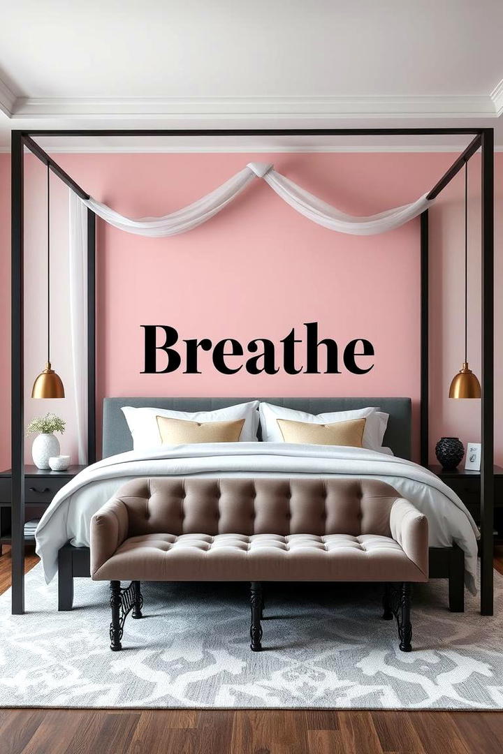 Bold Typography - 21 Bedroom Wall Painting Ideas