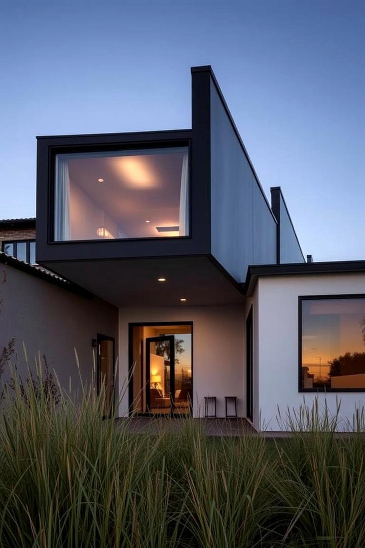 Bold Window Framing - 21 Black and White House Exterior Ideas