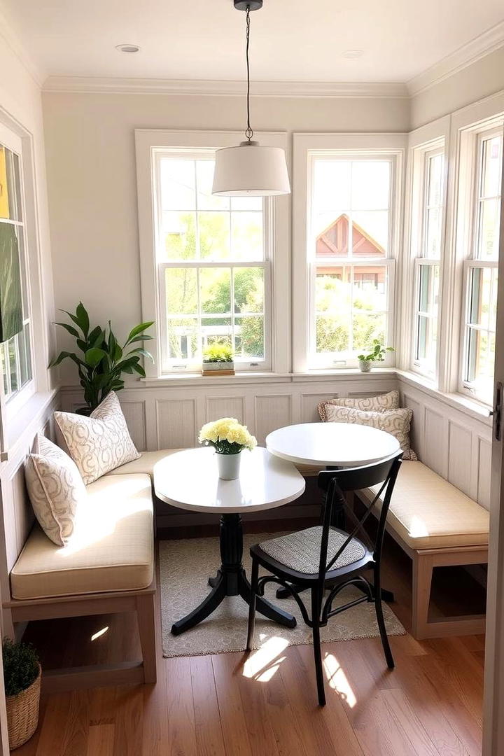 Breakfast Nook Sunroom - 30 Small Sunroom Ideas