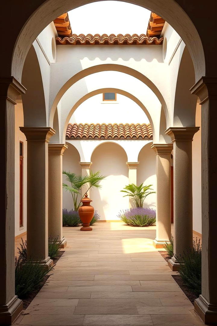 Breezy Archways and Columns - 30 Spanish Mediterranean House Ideas