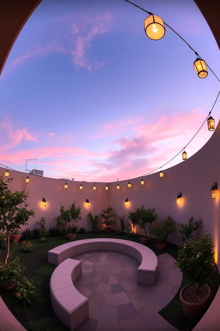 Breezy Spiral Patio - 30 Spiral Garden Design Ideas