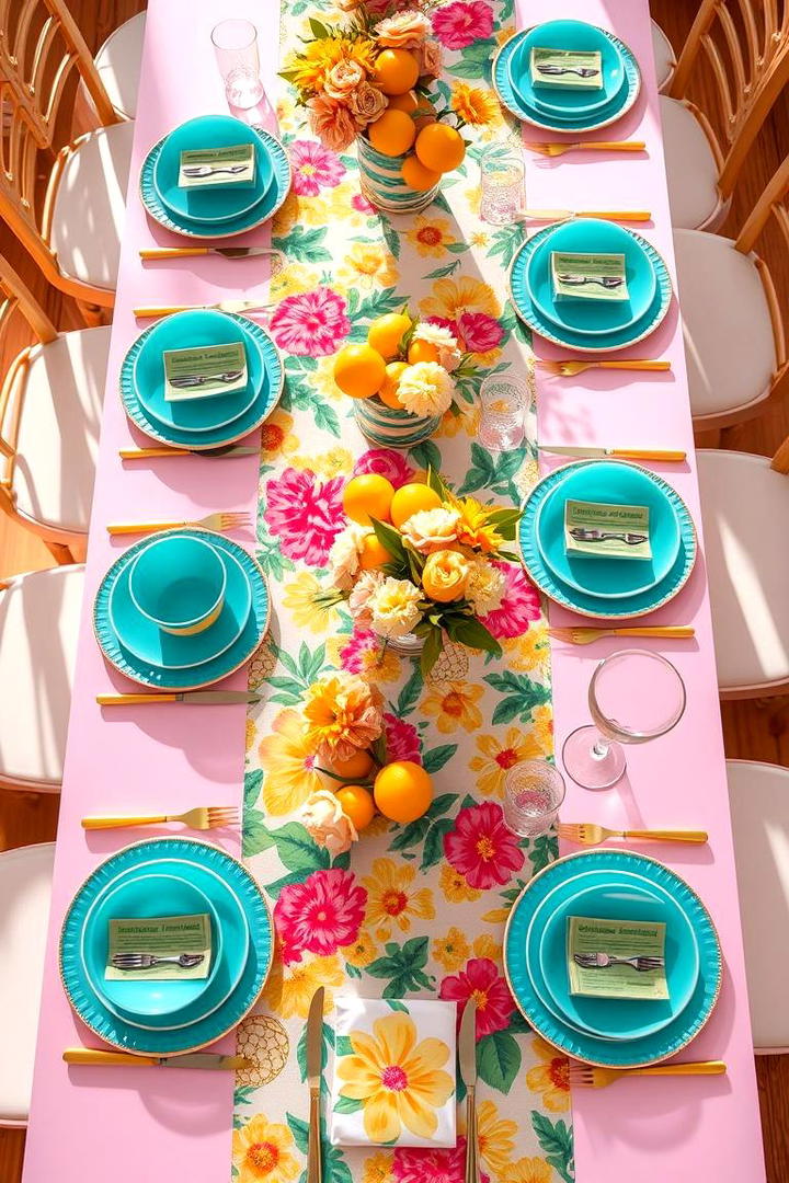 Bright Table Settings - 21 Spring Wedding Ideas