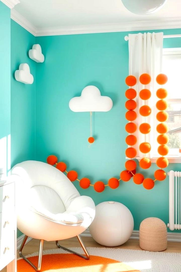 Bright Turquoise Spark - 30 Nursery Color Ideas