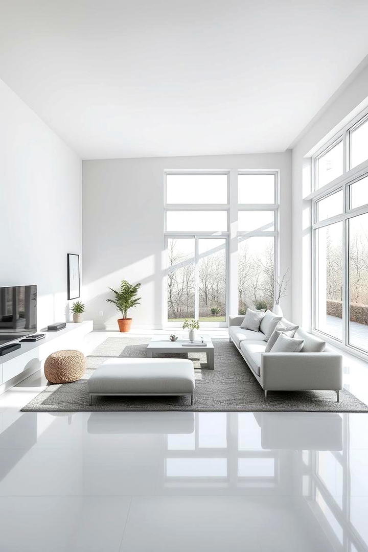 Bright and Airy Gray Living Area - 21 Gray Living Room Ideas