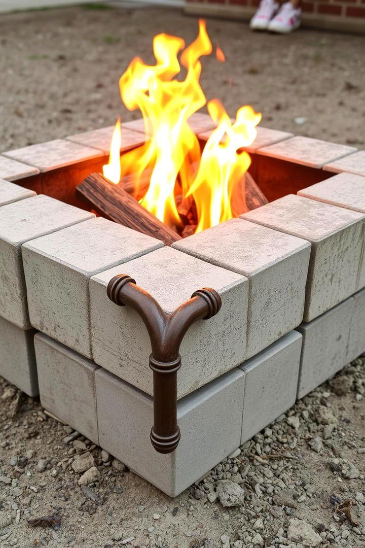 Budget Friendly DIY Square Fire Pit - 30 Square Fire Pit Ideas