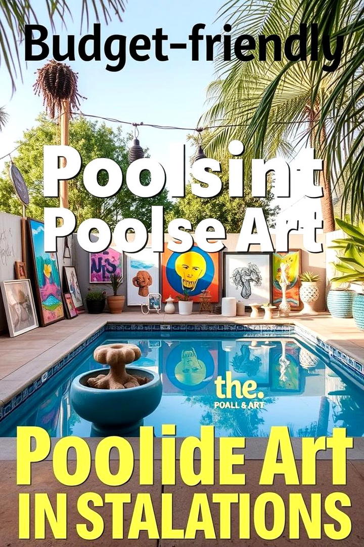 Budget Friendly Poolside Art Installations - 21 Backyard Pool Ideas on a Budget