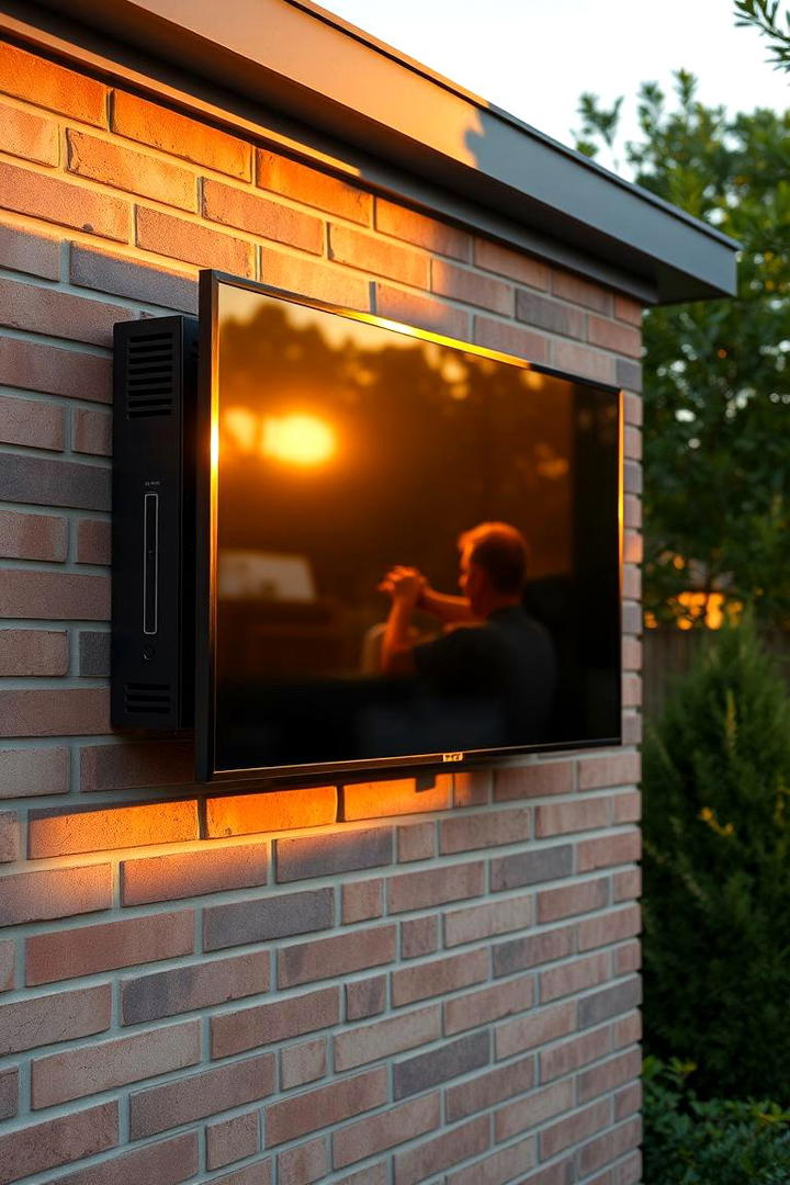 Built In Cooling Mechanisms - 30 Outdoor Tv Ideas