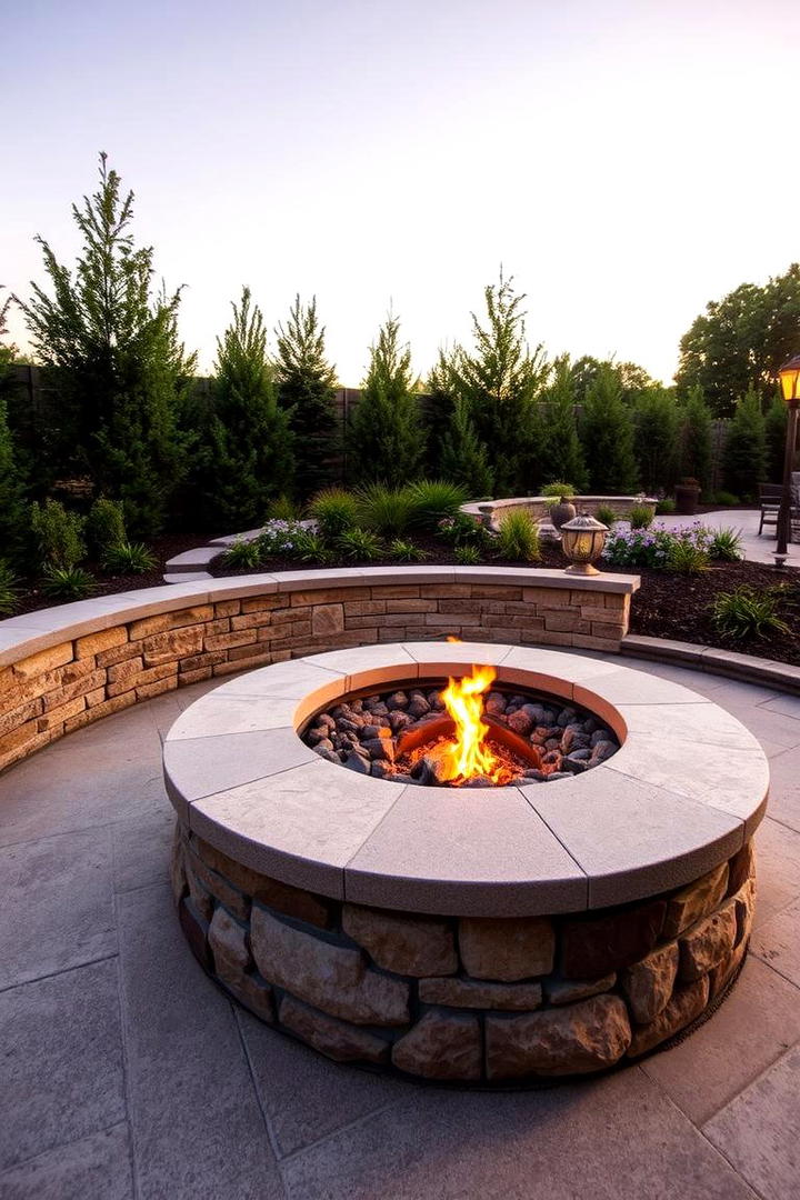 Built In Garden Fire Pit - 30 Rustic Fire Pit Ideas