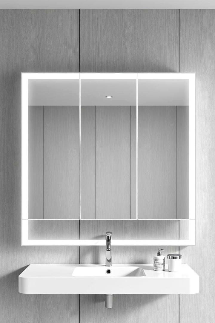 Built In Mirrored Cabinet - 21 Bathroom Mirror Ideas