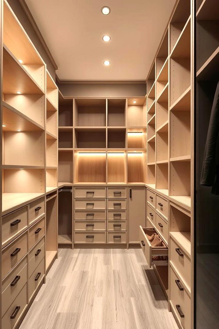 Built In Shelving Designs - 21 Walk in Closet Ideas