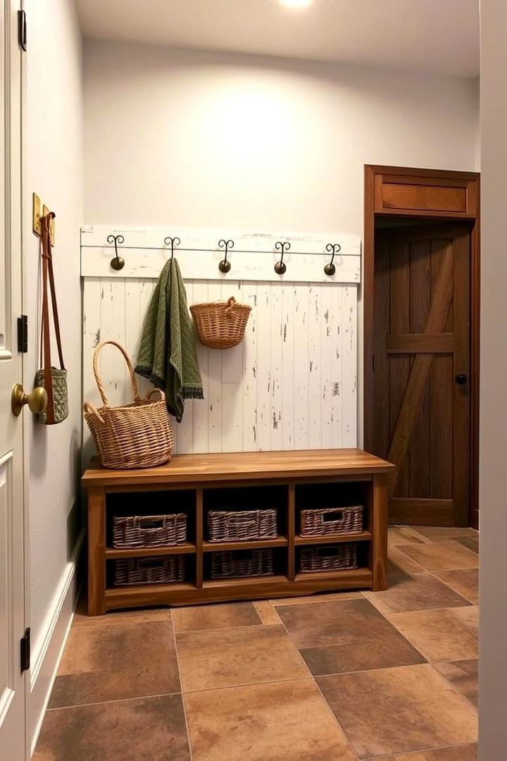 Built In Storage Bench - 21 Mud Room Ideas