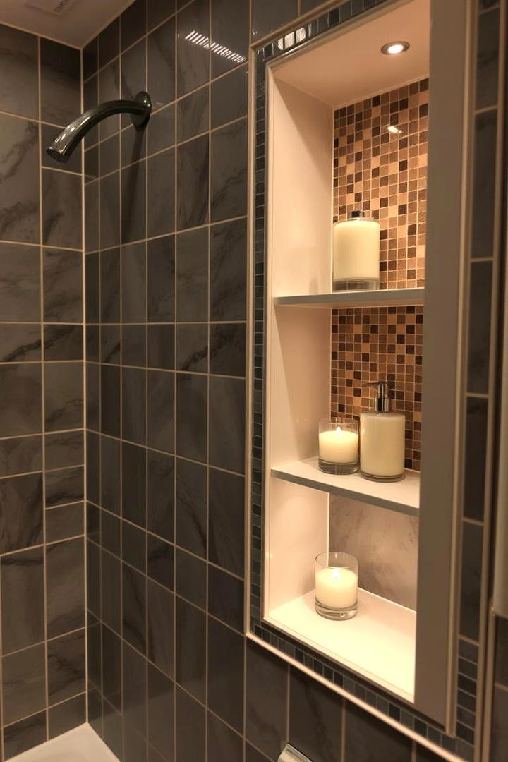 Built In Storage Niches - 21 Bathroom Storage Ideas