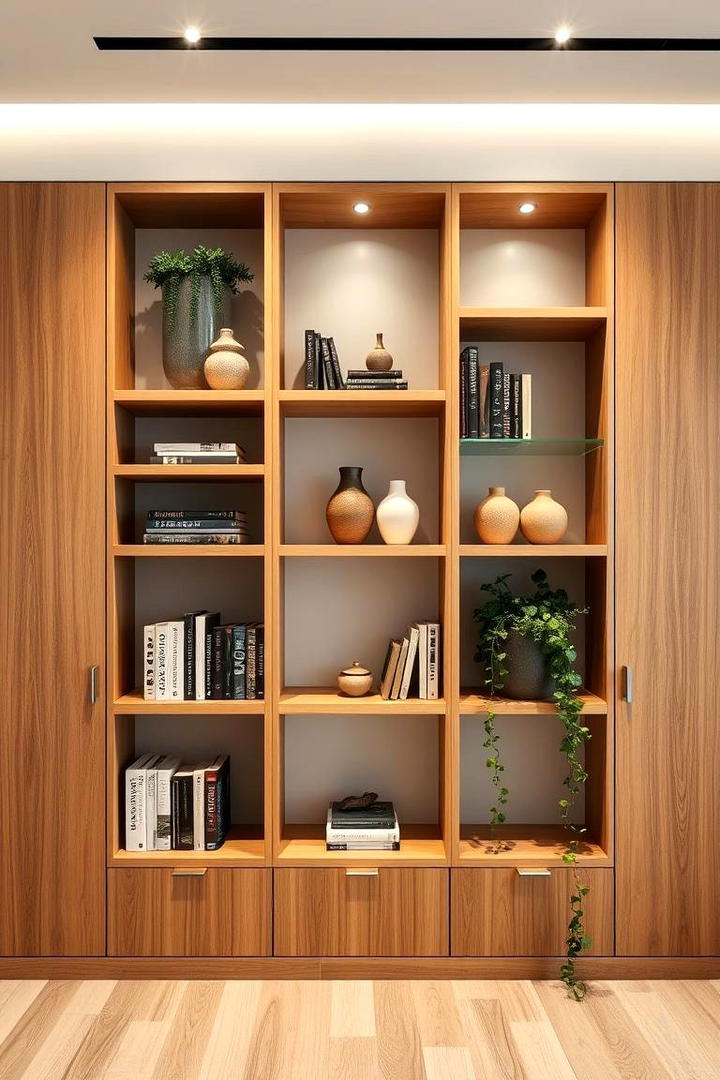 Built In Wall Shelves - 30 Living Room Storage Ideas