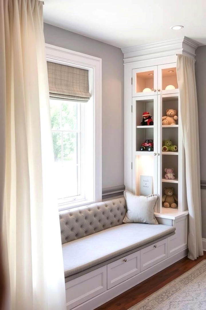 Built In Window Seats with Storage - 30 Tiny House Storage Ideas