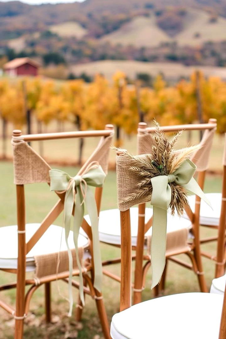 Burlap and Twine Elements - 21 Fall Wedding Décor Ideas