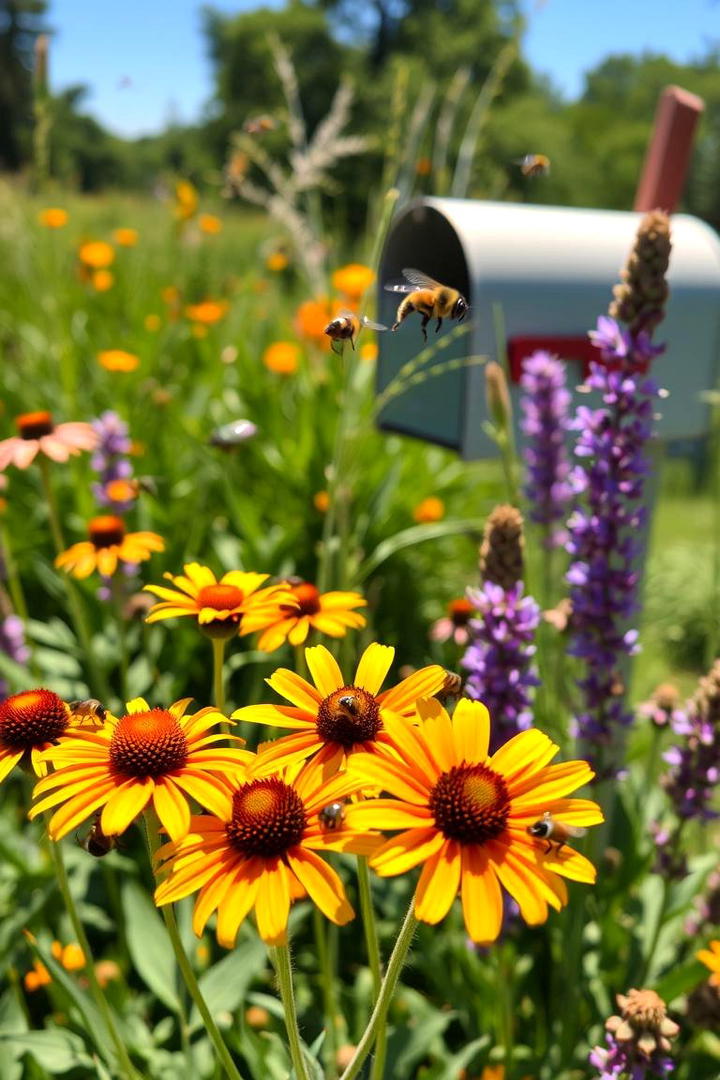 Butterfly and Bee Friendly Garden - 30 Mailbox Landscaping Ideas