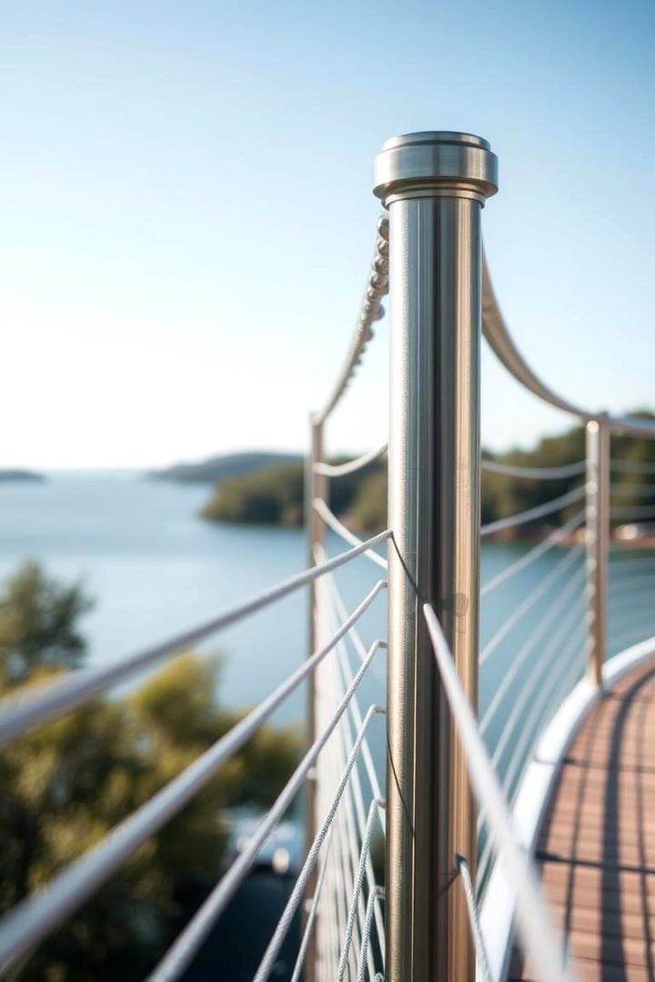 Cable Railings with Stainless Steel - 21 Deck Railing Ideas