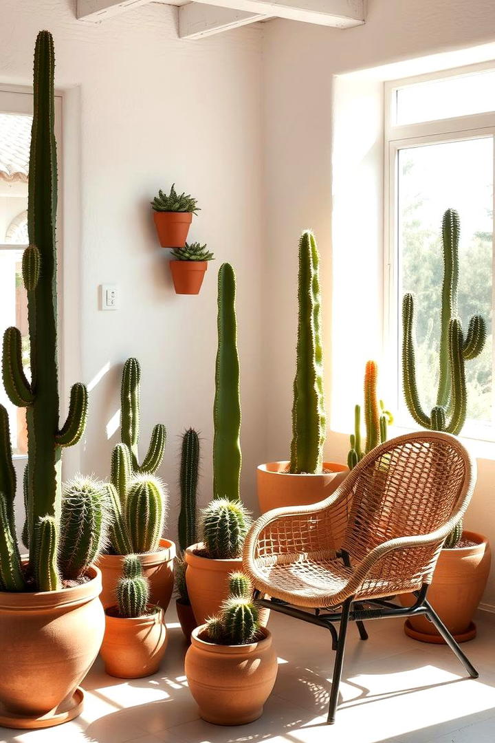 Cacti and Succulents Decor - 30 Southwest Interior Design Ideas