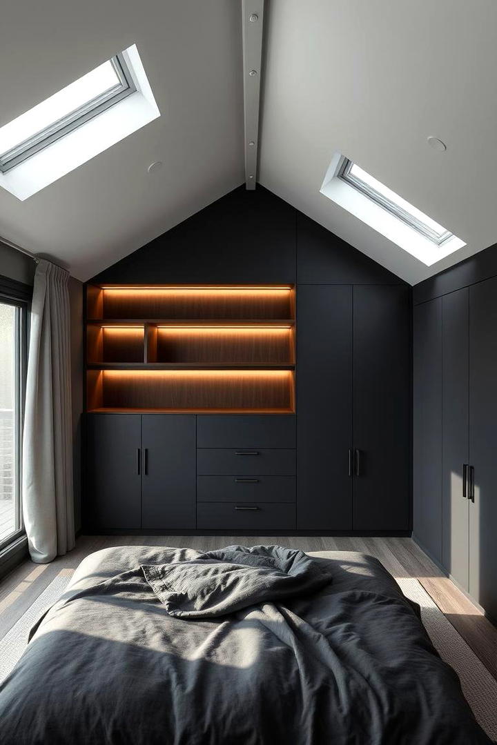 Calm and Contemporary Comfort - 30 Dark Grey Bedroom Ideas