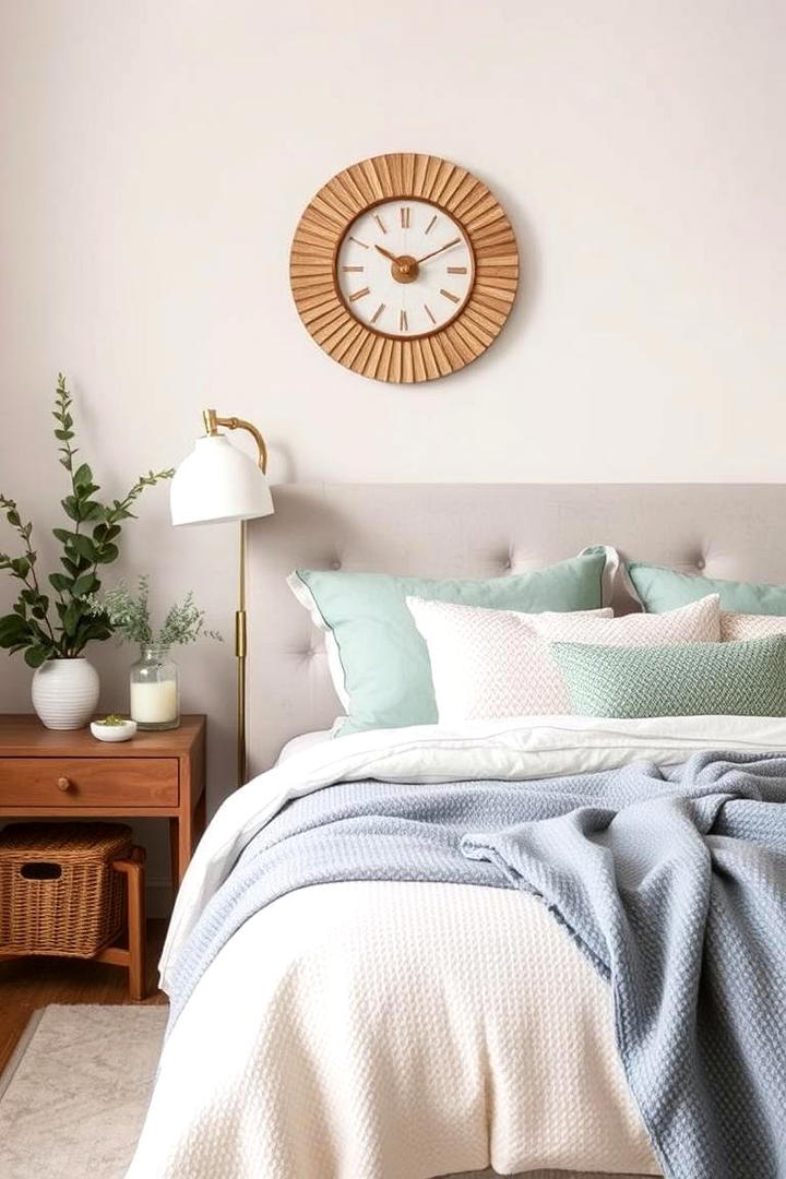 Calming Color Accents - 21 Cozy Bedroom Ideas