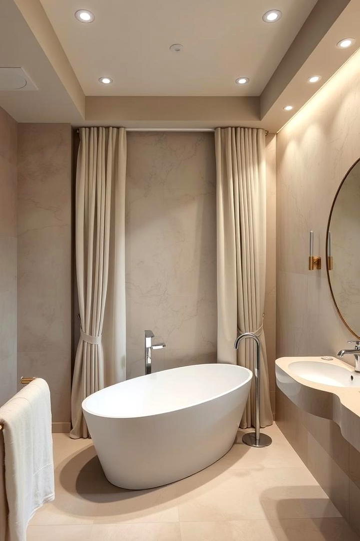 Calming Neutrals and Soft Tones - 30 Ensuite Bathroom Ideas