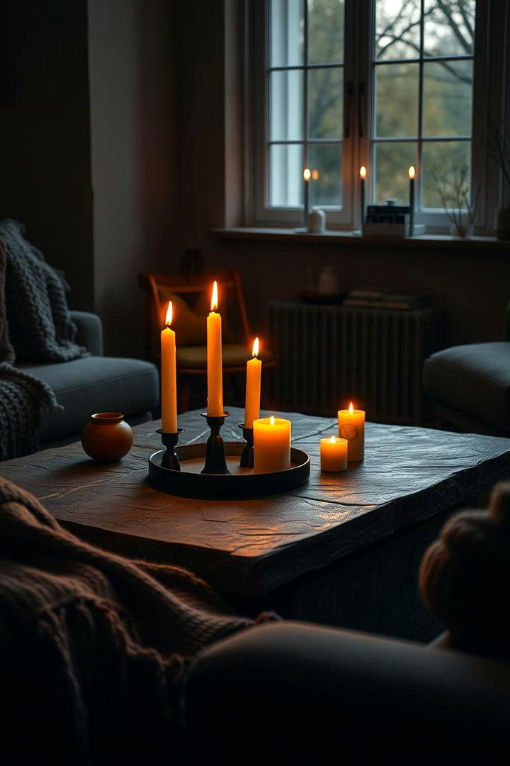 Candlelit Ambience - 30 Fall Living Room Ideas