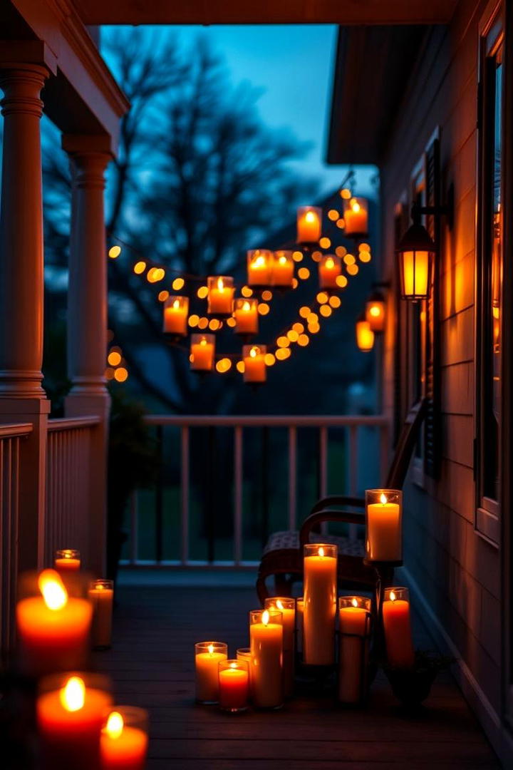 Candlelit Autumn Ambiance - 21 Fall Porch Decor Ideas