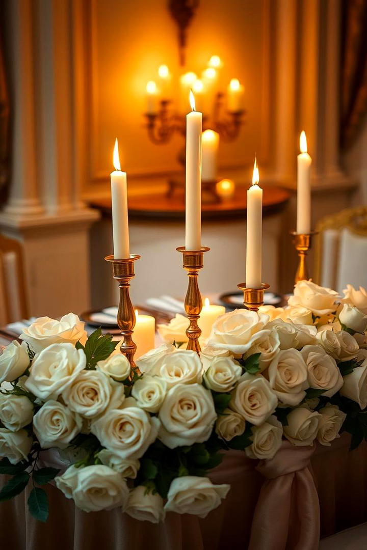 Candlelit Romance Tables - 21 Wedding Table Decoration Ideas